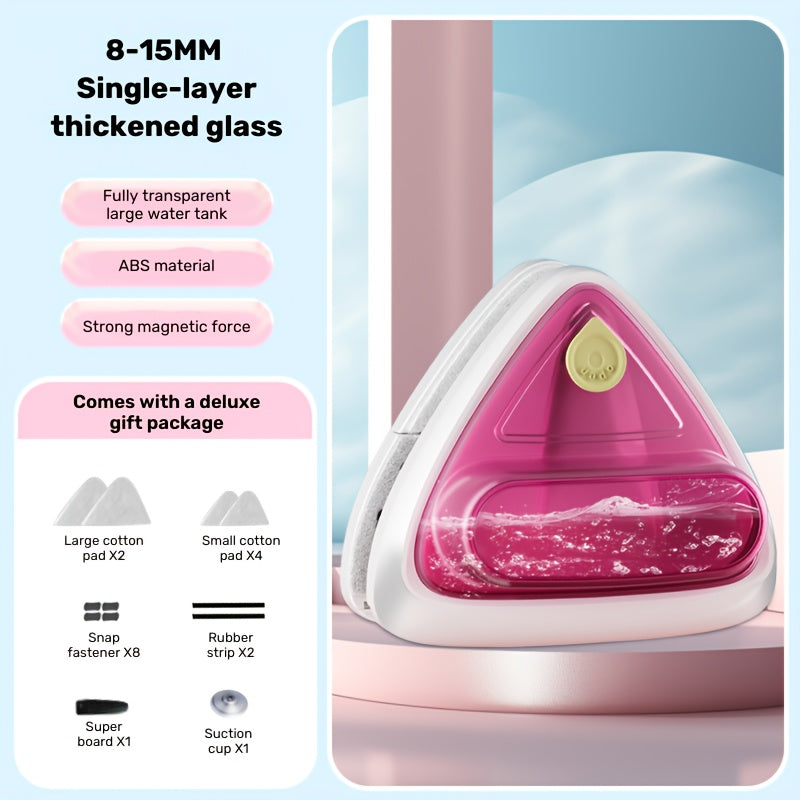 O'z-o'zini boshqaradigan oynani tozalash uchun suv saqlash va magnitli ikki tomonlama funktsiyali oynani tozalash vositasi