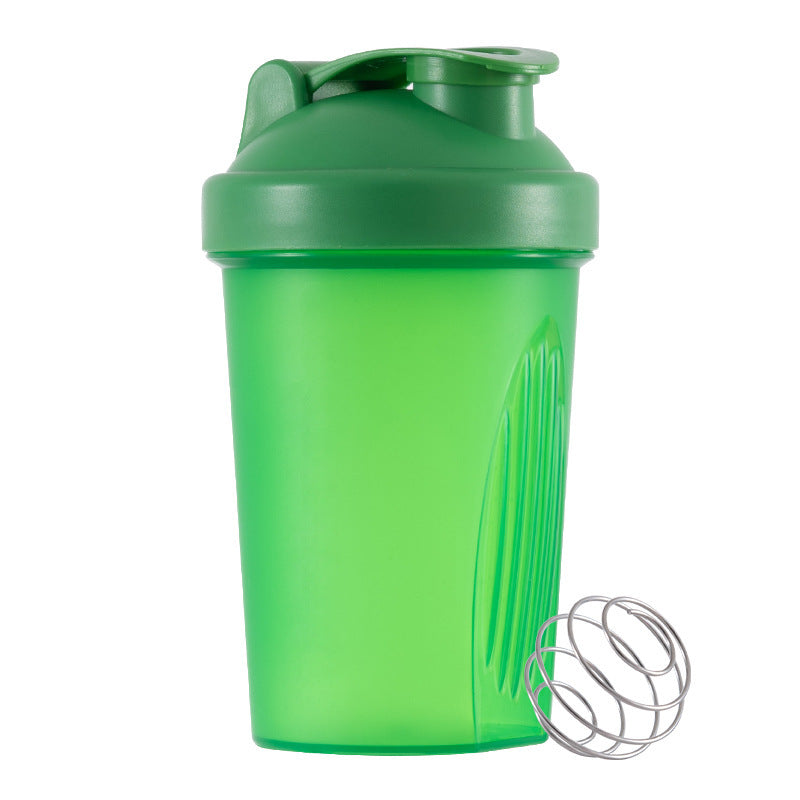 400ML Leakproof BPA-Free Shaker Bottle with Stainless Steel Whisk for Protein Shakes