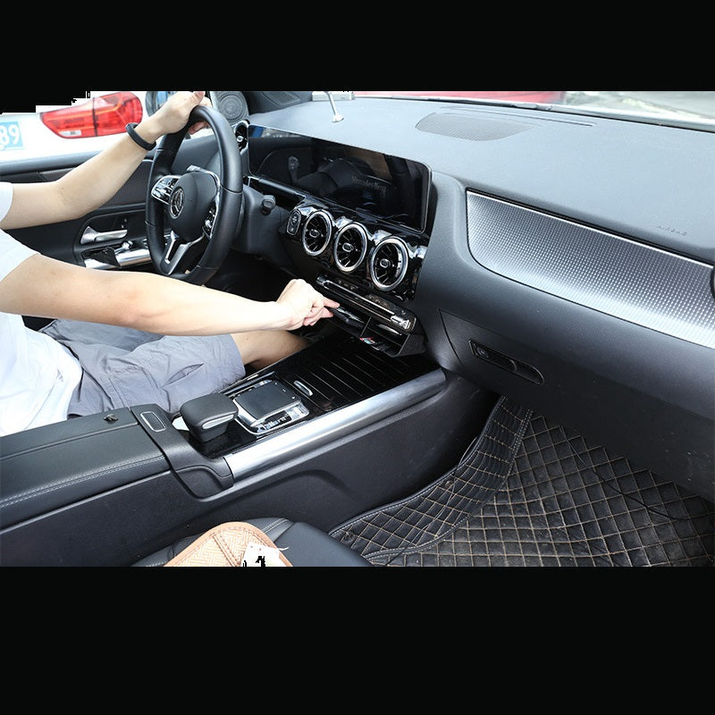 Front Central Control Storage Box Trim for Compact SUVs Durable ABS Easy Install