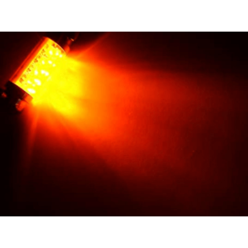 Juego de 2 bombillas LED 12V Azul Blanco Rojo Luz de cúpula C5W para interior de auto