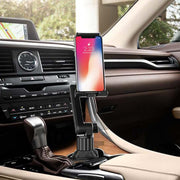 Soporte ajustable universal para taza de coche con soporte para portátil, rotación de 360 grados y base triangular