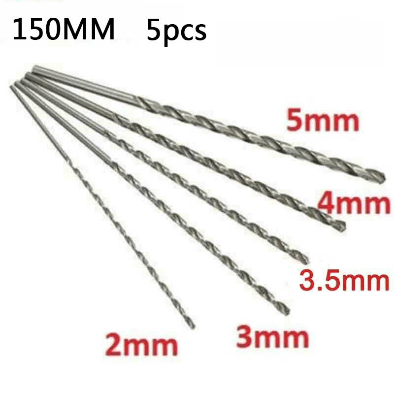 5pcs HSS Twist Drill Bit Set 2-5mm High Speed Steel Woodworking Tools