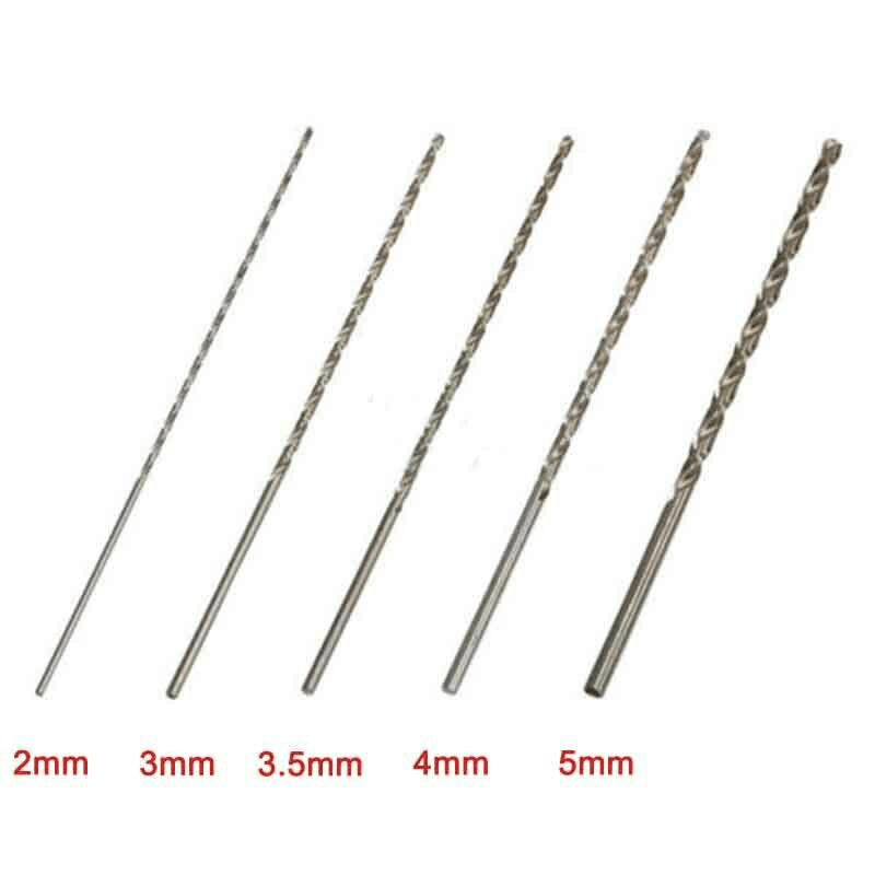 5pcs HSS Twist Drill Bit Set 2-5mm High Speed Steel Woodworking Tools