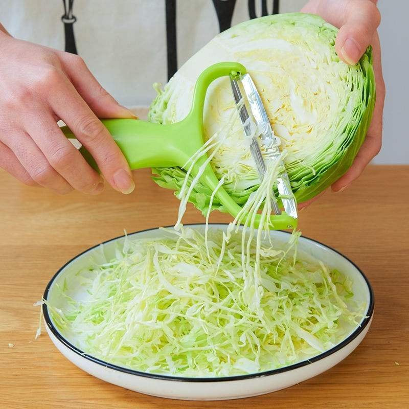 Purple Blue Cabbage Grater Wide Mouth Peeling Knife for Vegetables