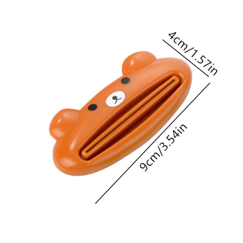 Animal-Shaped Toothpaste Dispenser for Bathroom Use Durable Plastic