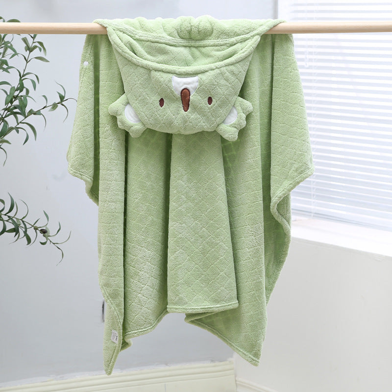 Мягкое и впитывающее полотенце-капюшон для мальчиков и девочек в возрасте 4-12 лет с милыми мультяшными персонажами, такими как коалы и львы. Идеально в качестве подарка на Рождество, Хэллоуин или День благодарения.