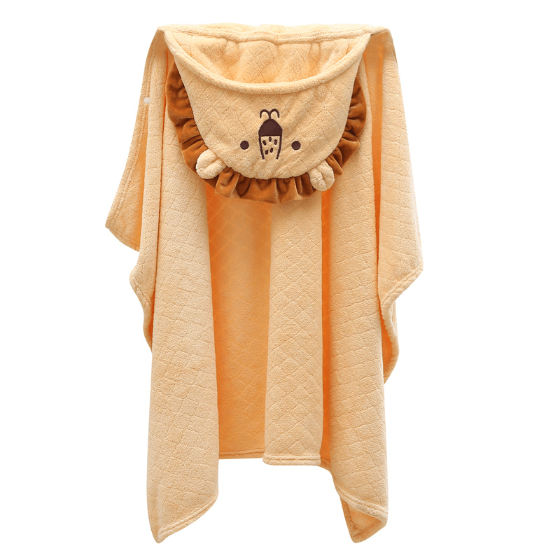 Мягкое и впитывающее полотенце-капюшон для мальчиков и девочек в возрасте 4-12 лет с милыми мультяшными персонажами, такими как коалы и львы. Идеально в качестве подарка на Рождество, Хэллоуин или День благодарения.