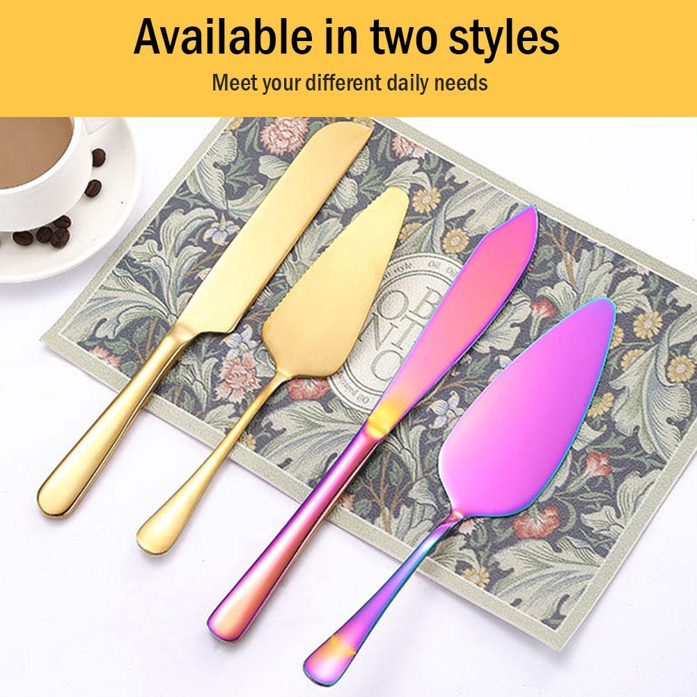 Cake Cutting Set with Stainless Steel Spatula Knife and Pizza Cutter for Baking and Pastry