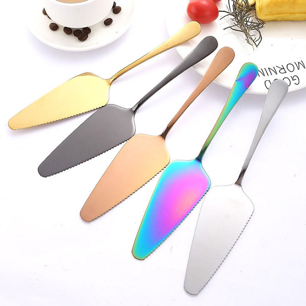 Cake Cutting Set with Stainless Steel Spatula Knife and Pizza Cutter for Baking and Pastry