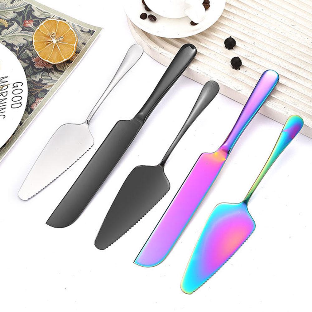 Cake Cutting Set with Stainless Steel Spatula Knife and Pizza Cutter for Baking and Pastry