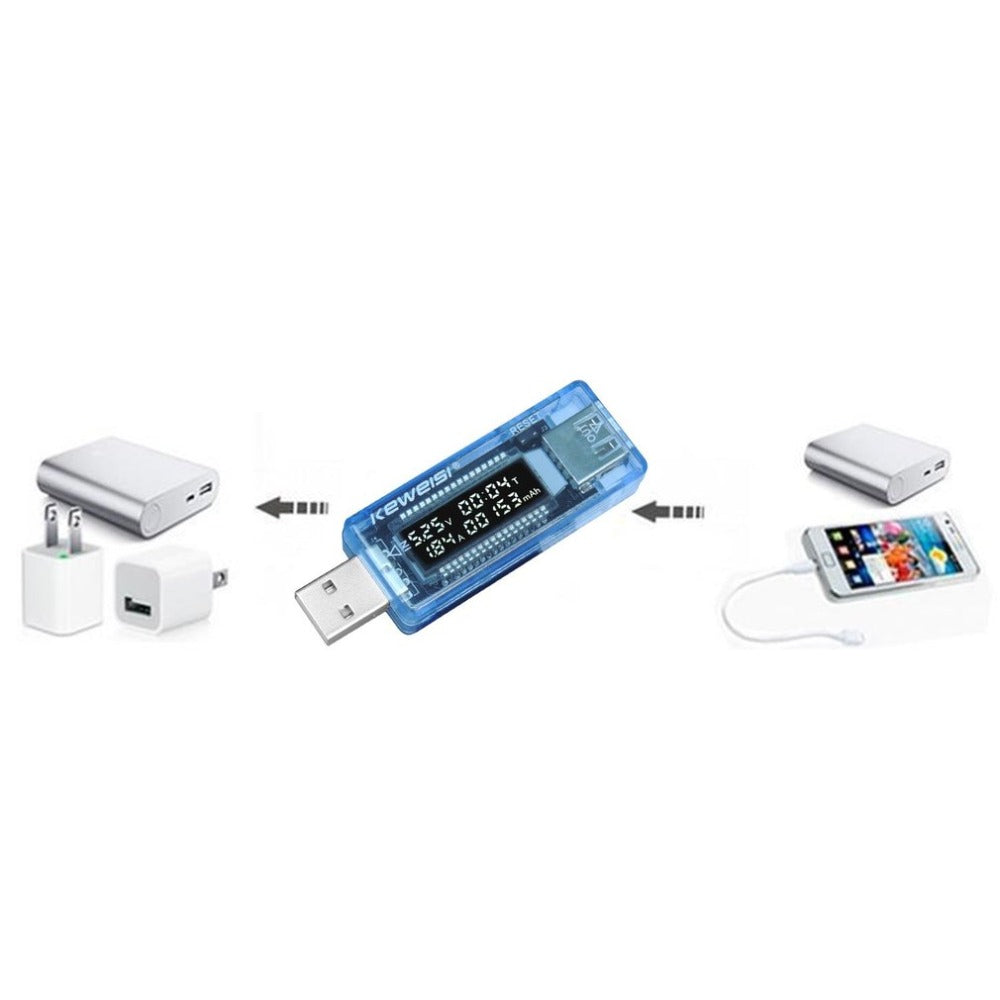 USB Voltage Meter for Battery Testing and Charging Power Banks Digital Multimeter