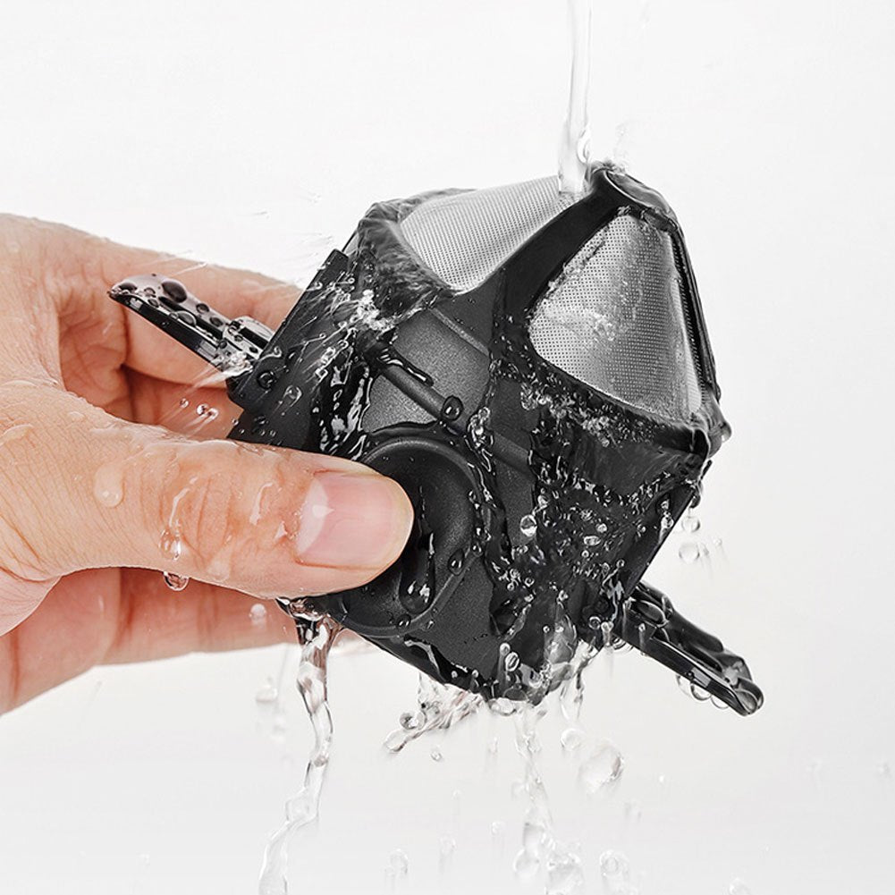 Unisex Stainless Steel Reusable Portable Coffee Filter Pour Over Dripper