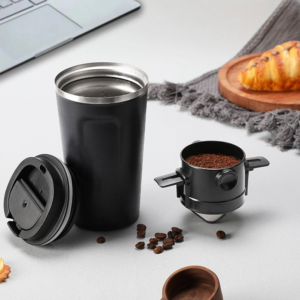 Unisex Stainless Steel Reusable Portable Coffee Filter Pour Over Dripper
