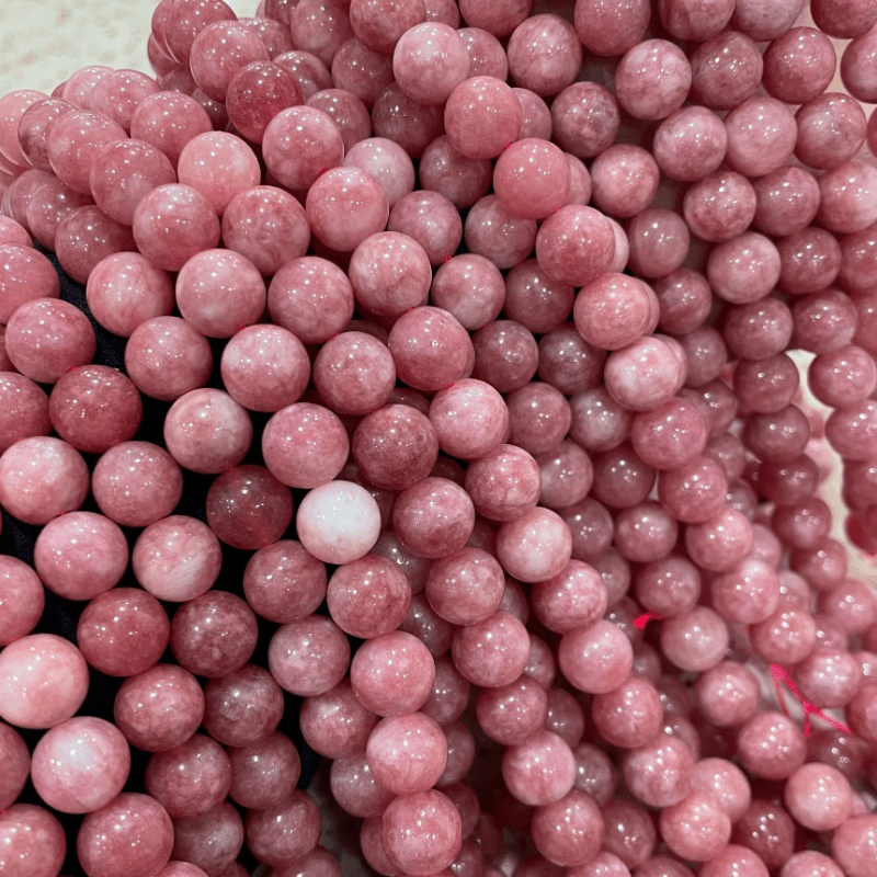 Natural Argentine Rhodochrosite Beads 6mm-10mm for Jewelry Making