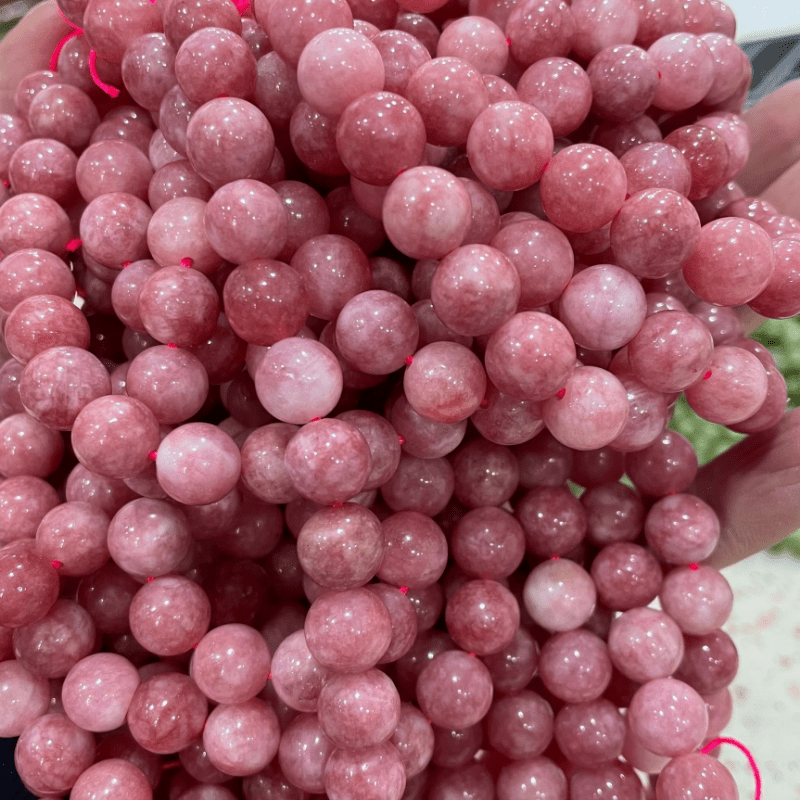 Natural Argentine Rhodochrosite Beads 6mm-10mm for Jewelry Making