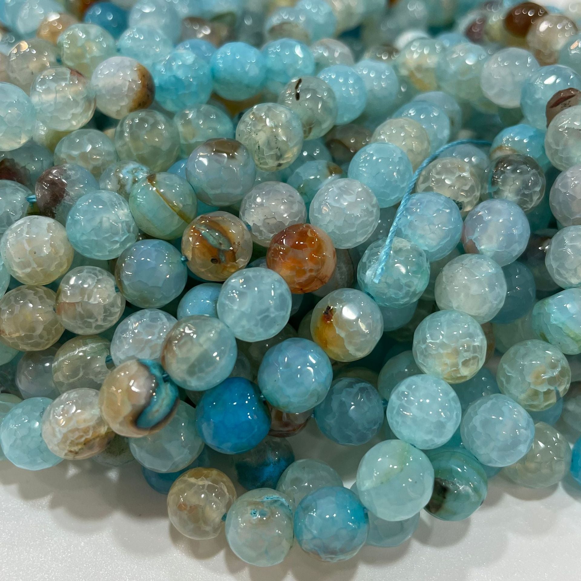 Многоаспектные агатовые и турмалиновые бусины для изготовления украшений в виде футбола