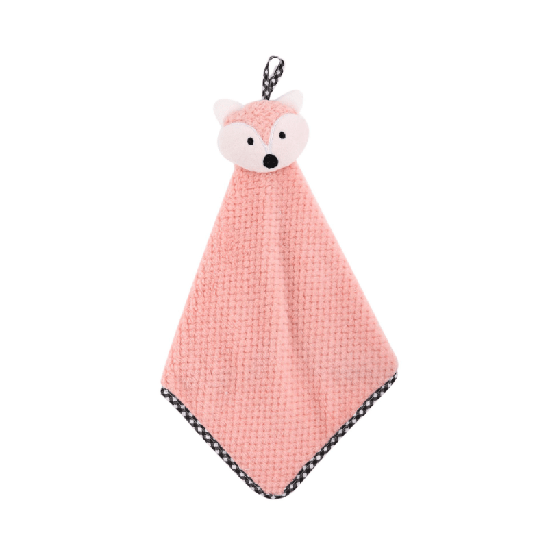 Fox Pattern Hanging Kitchen Towel Absorbent Quick-Drying 27.99x41.99cm