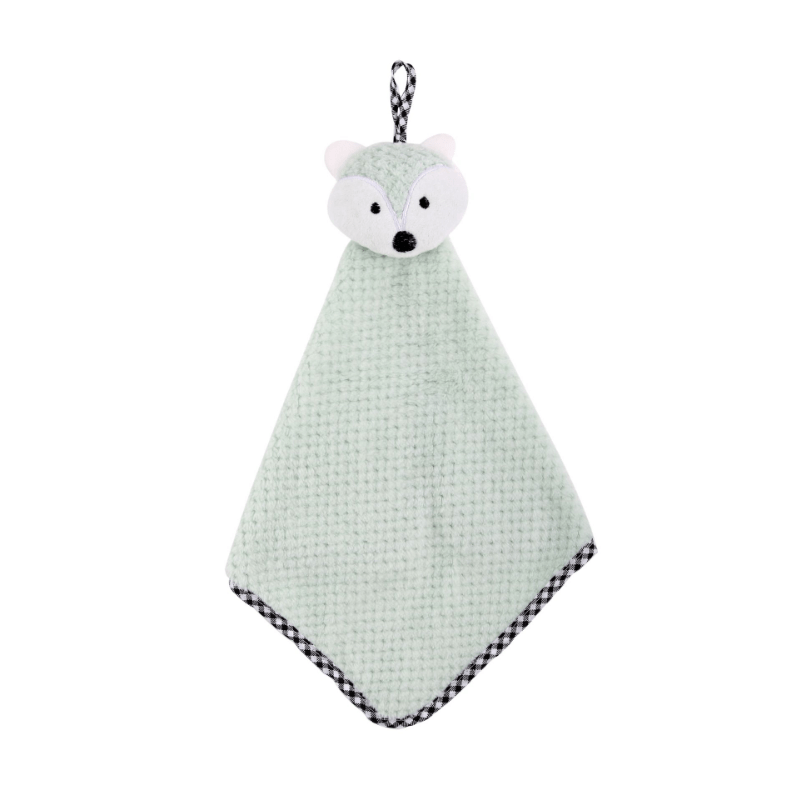 Fox Pattern Hanging Kitchen Towel Absorbent Quick-Drying 27.99x41.99cm