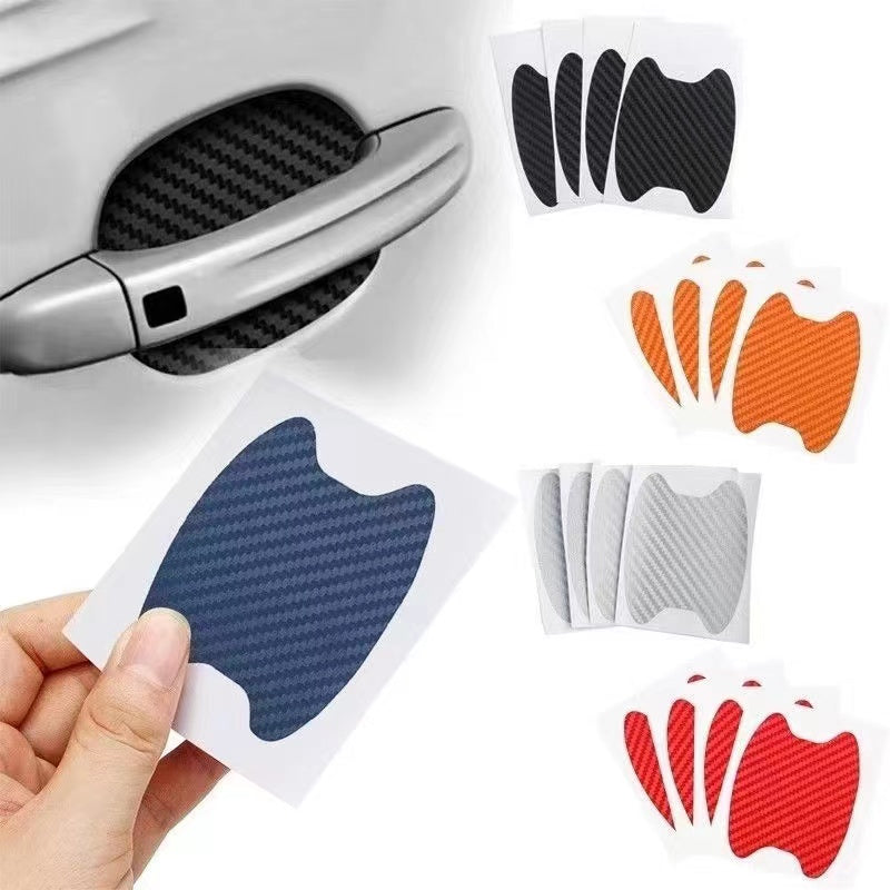 4PCS Scratch-Resistant Car Door Stickers Auto Handle Protection Film Exterior Accessory
