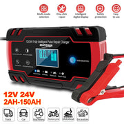 8A aqlli batareya quvvatlantirgichi 12V 24V qoʻmishli akkumulyatorlar uchun, EU plaginli Type-C quvvat manbai bilan