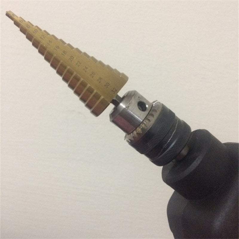 Titanium Drill Bit Tool for Steel and Cone Hole Cutting Home Repairs