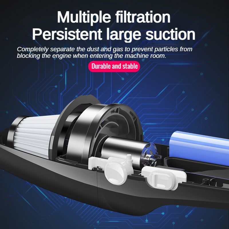 Portable Handheld Car Vacuum Cleaner Wet Dry Dual Use with Large-Capacity Dust Cup