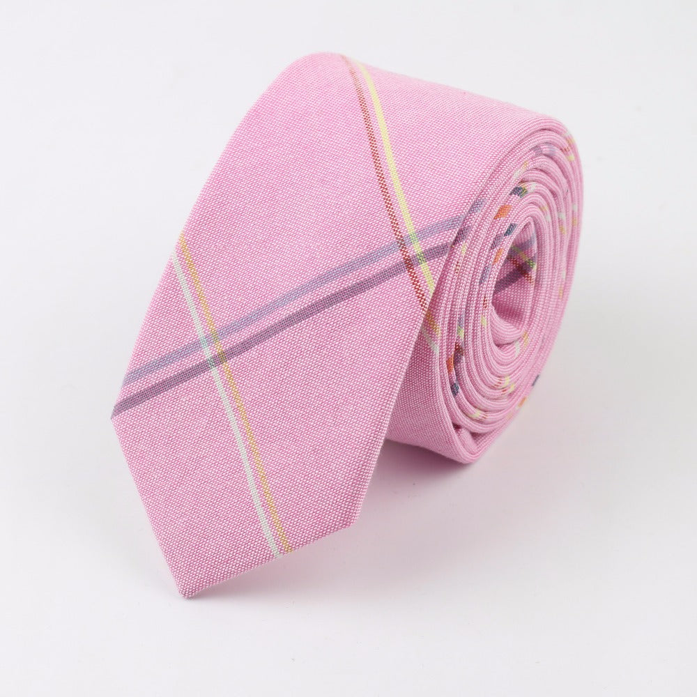 Erkaklar uchun plaid galstuk rasmiy va kundalik kiyim uchun, sovg‘a uchun mos