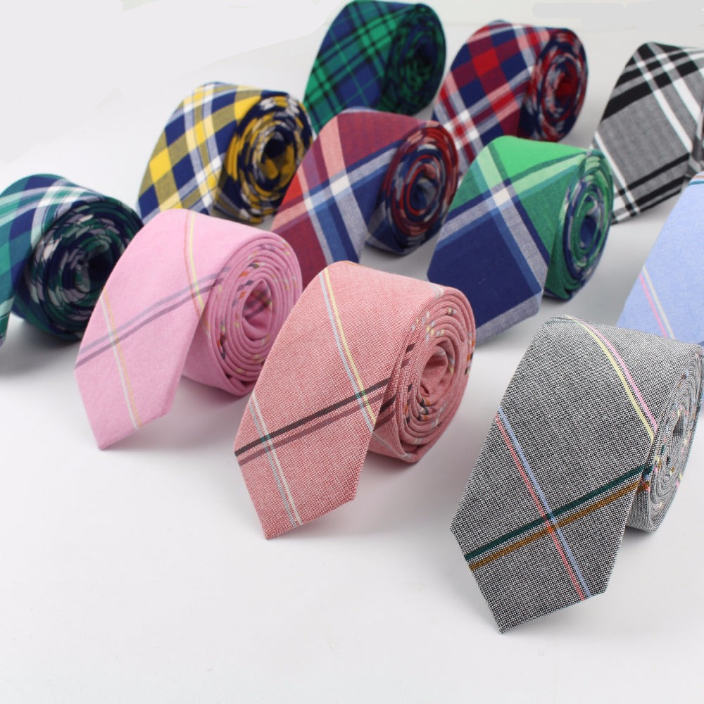 Men's Plaid Tie for Formal and Casual Wear, Gift Suitable