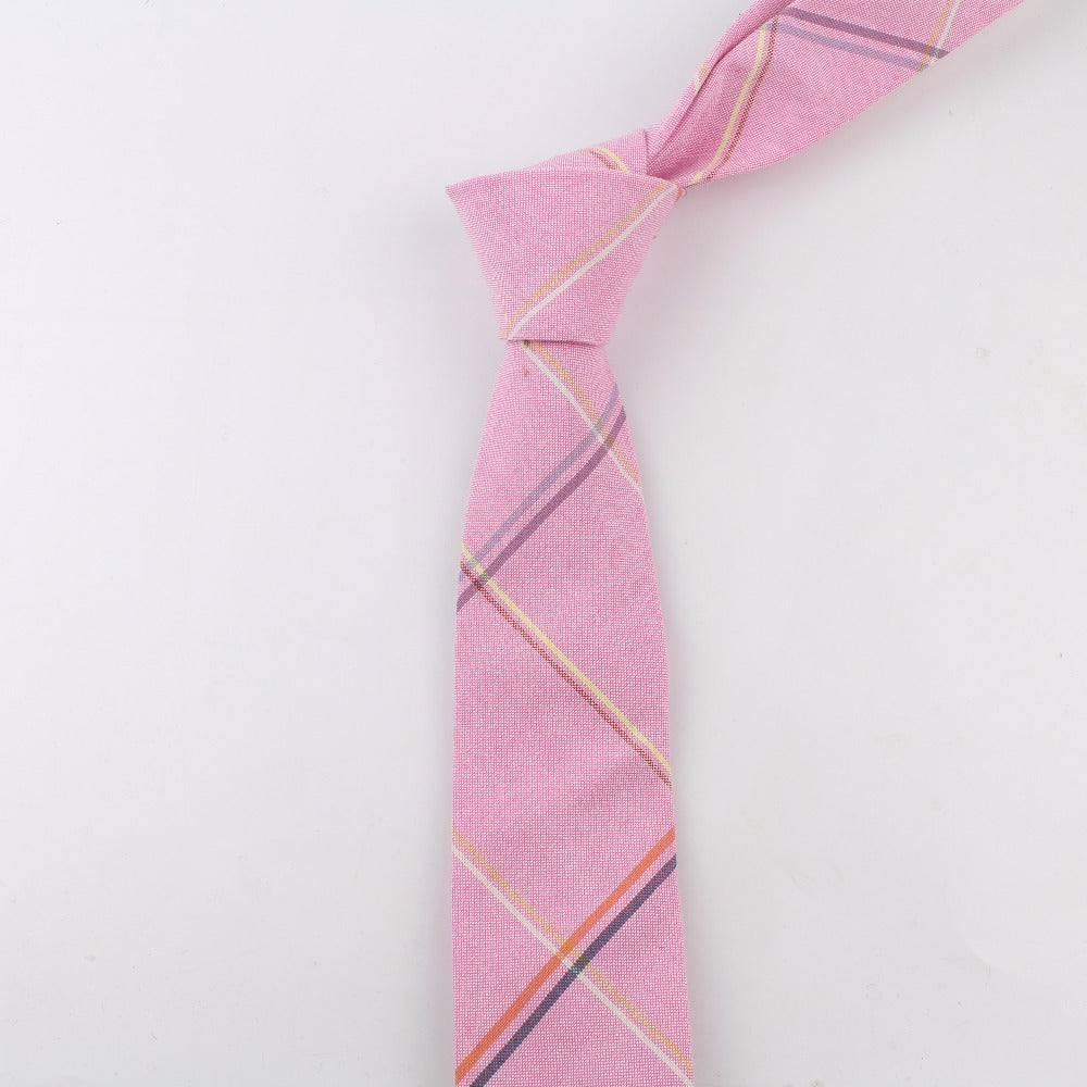 Erkaklar uchun plaid galstuk rasmiy va kundalik kiyim uchun, sovg‘a uchun mos