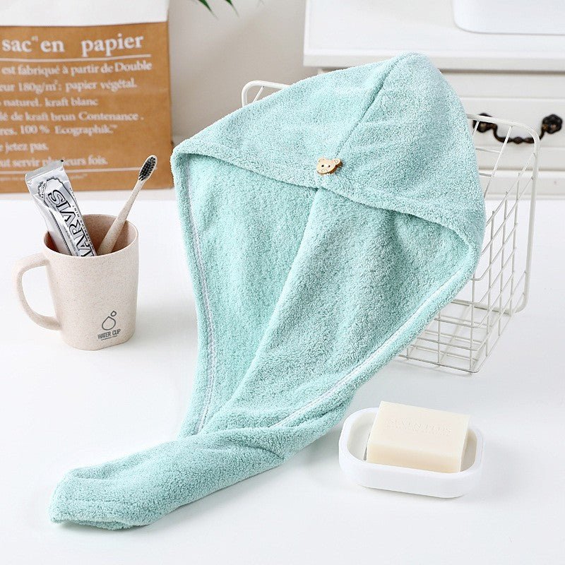 Women's Microfiber Hair Drying Cap Quick-Dry Super Absorption