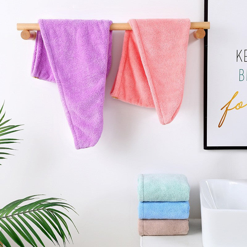 Women's Microfiber Hair Drying Cap Quick-Dry Super Absorption