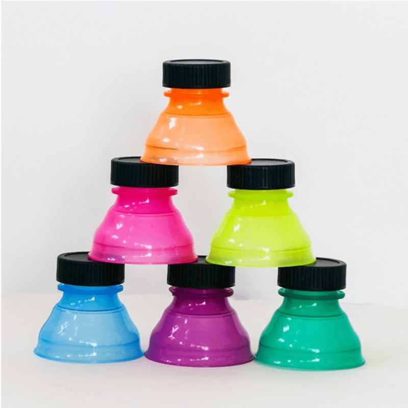 Tasodifiy Rangli Soda Saver Bottle Caps 3ta/6ta uchun, yopishtirish va shisha ustki va bankalar qopqog'ini himoya qilish uchun.