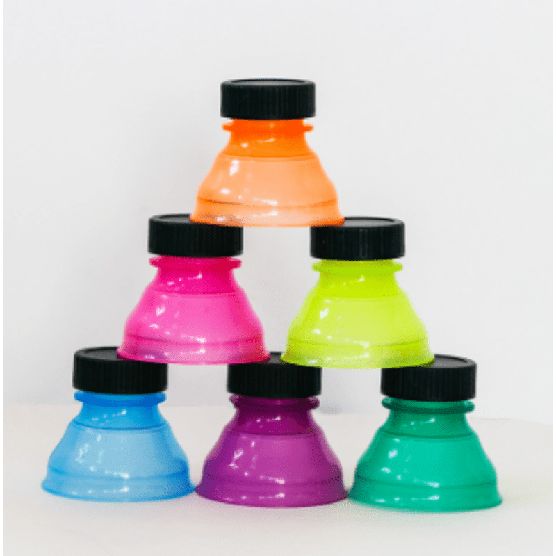 Tasodifiy Rangli Soda Saver Bottle Caps 3ta/6ta uchun, yopishtirish va shisha ustki va bankalar qopqog'ini himoya qilish uchun.