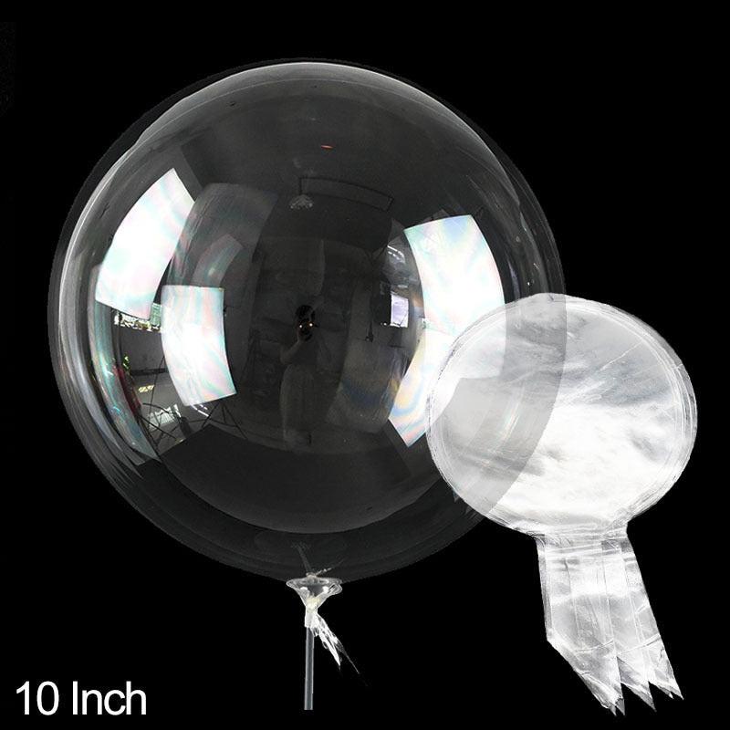 Transparent Bubble Balloon Set 10pcs 60.96cm for Weddings Birthdays Baby Showers
