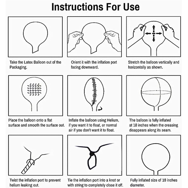 Transparent Bubble Balloon Set 10pcs 60.96cm for Weddings Birthdays Baby Showers