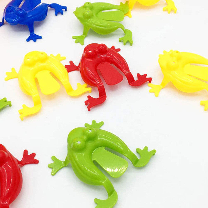 20 FunBounce Fidget Jumping Frogs: Bolalar uchun plastik stressni kamaytiruvchi o'yinchoqlar, ideal bayram partiyalari uchun sovg'alar, elektr talab qilinmaydi, tuklarsiz
