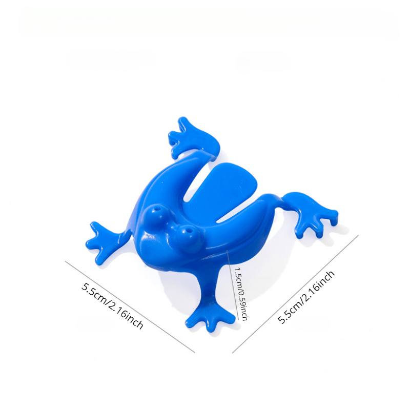 20 FunBounce Fidget Jumping Frogs: Bolalar uchun plastik stressni kamaytiruvchi o'yinchoqlar, ideal bayram partiyalari uchun sovg'alar, elektr talab qilinmaydi, tuklarsiz