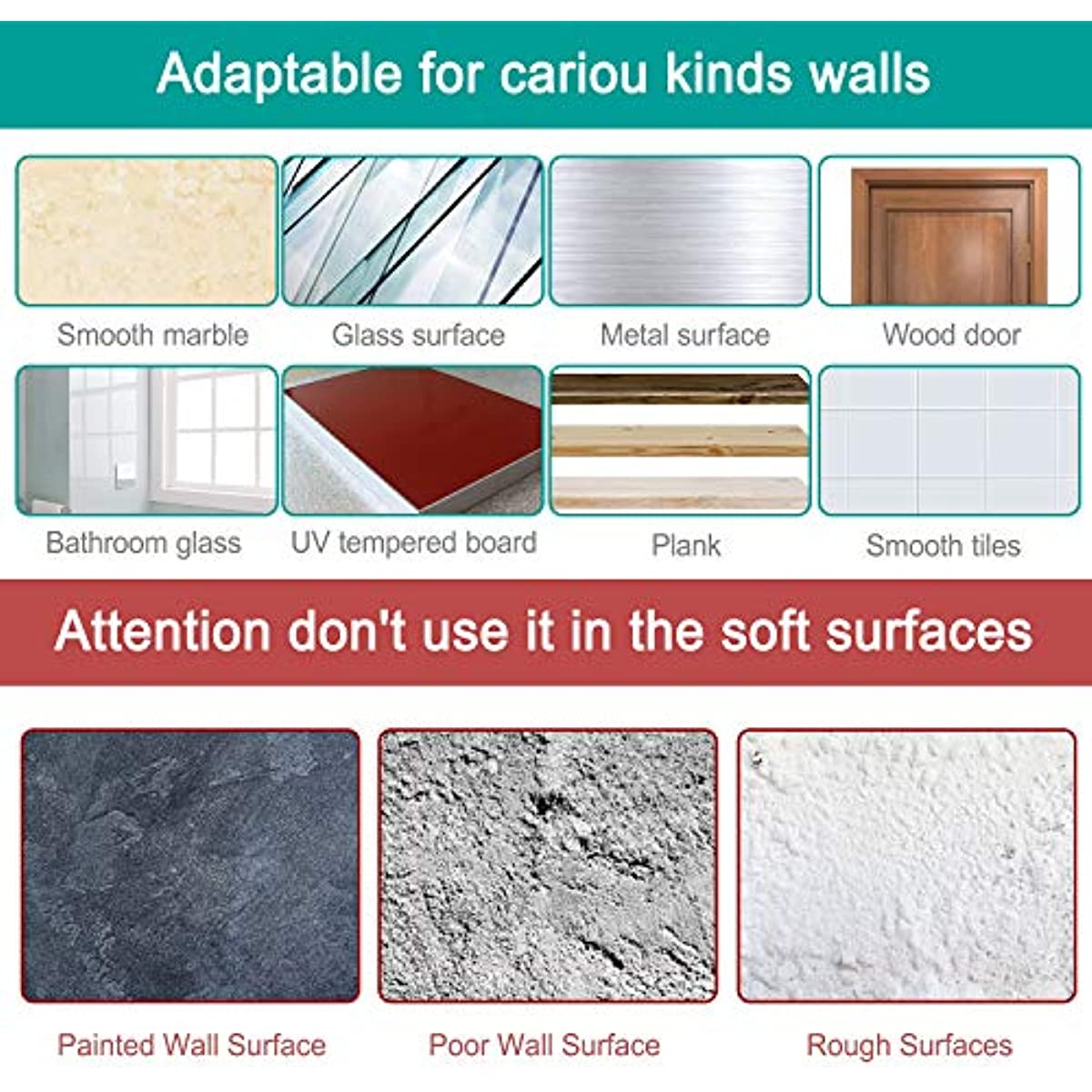 24 Pack Transparent Waterproof Reusable Adhesive Hooks for Kitchen Bathroom Heavy Duty