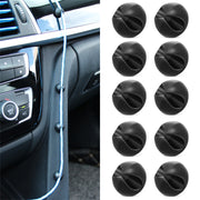 10-Pack Universal Car Dashboard Cable Organizer Clips PP Material Phone Charger Cord Holders