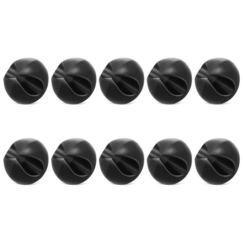 10-Pack Universal Car Dashboard Cable Organizer Clips PP Material Phone Charger Cord Holders