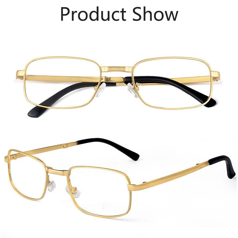 Unisex Reading Glasses with Scratch-Resistant Lenses and Full Alloy Frame