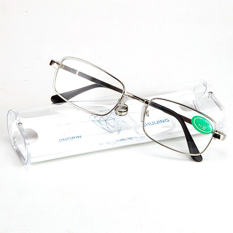 Unisex Reading Glasses with Scratch-Resistant Lenses and Full Alloy Frame