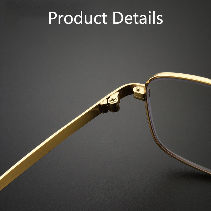 Unisex Reading Glasses with Scratch-Resistant Lenses and Full Alloy Frame