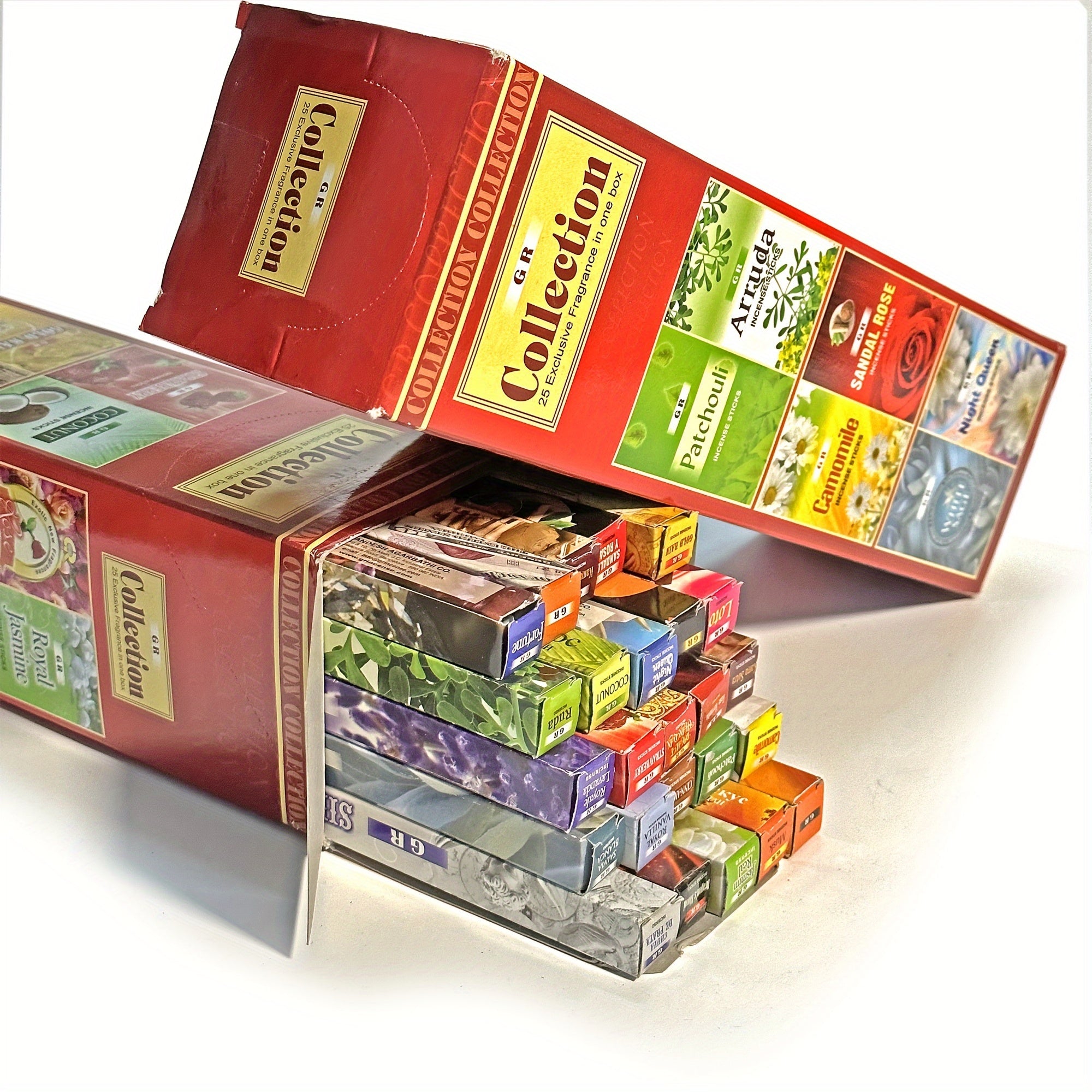 25pcs Incense Sticks Aromatic Bamboo Variety Pack for Meditation and Air Freshening