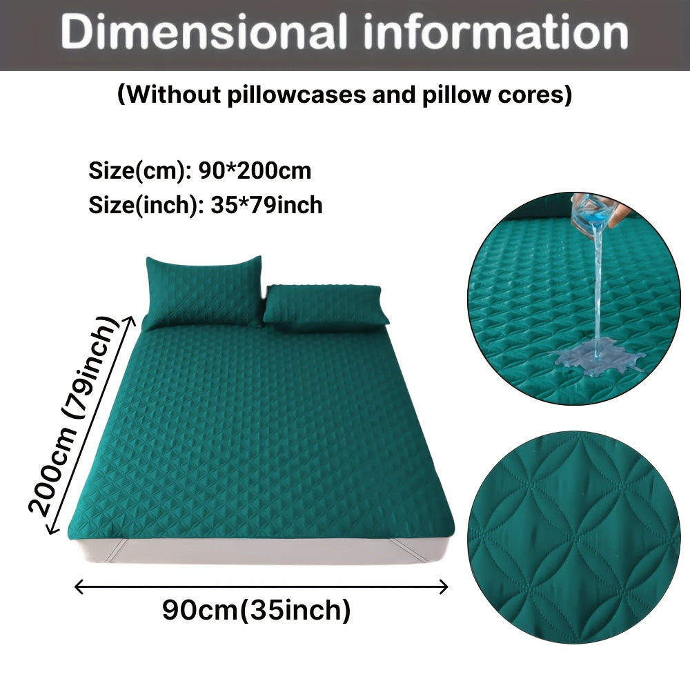 Waterproof Mattress Protector Hypoallergenic Breathable Dustproof Ultra-Soft Bed Cover for Bedroom Dorm Hotel