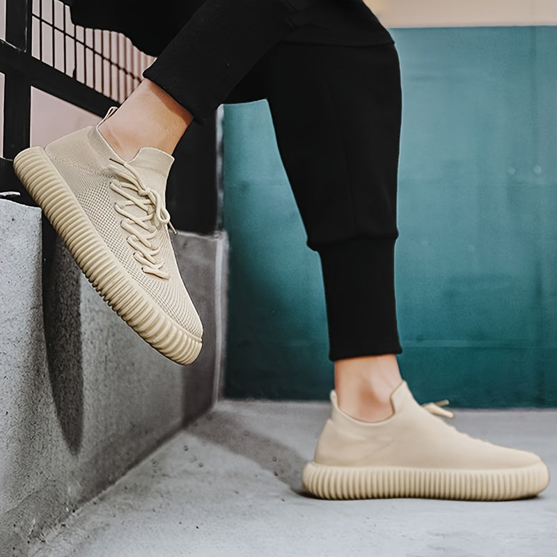 Zapatos slip-on verdes oliva para hombre, tela transpirable, suela de EVA, para todas las estaciones