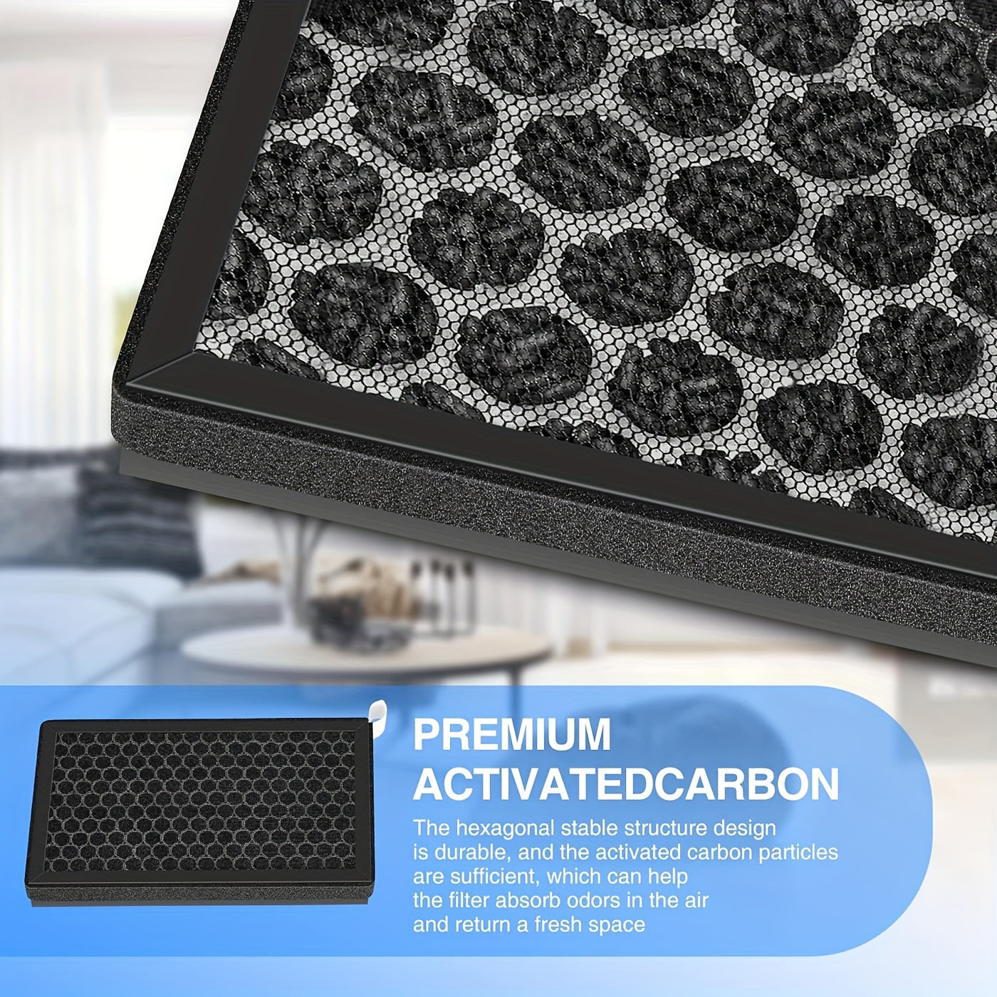 2-Pack Cabin Air Filters for Tesla Model 3 and Y HEPA Activated Carbon