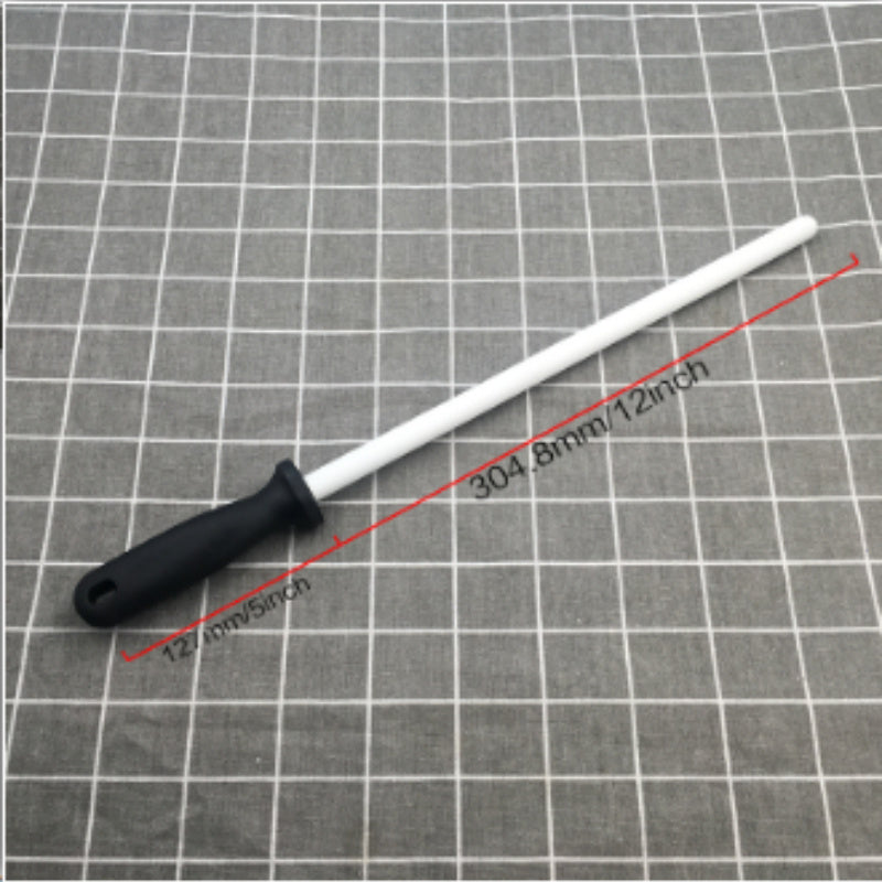 Ceramic Knife Sharpener 10/12 Inch Rod for Fast Sharpening Kitchen Restaurant