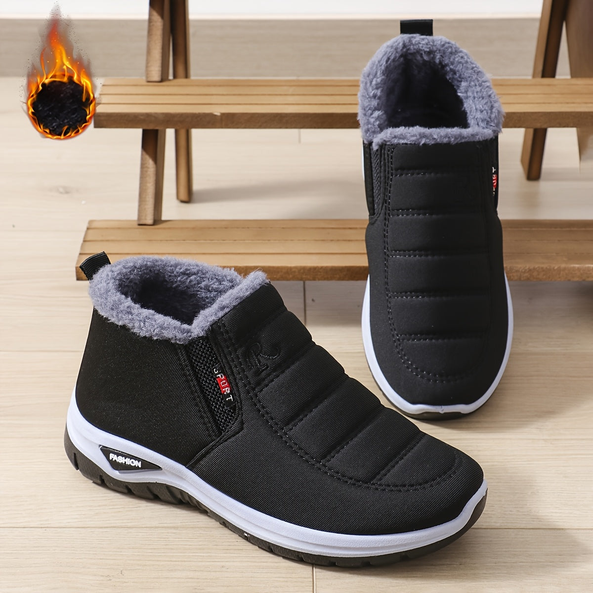 Women's Insulated Cold-Proof Boots Slip-Resistant Warm Winter Shoes