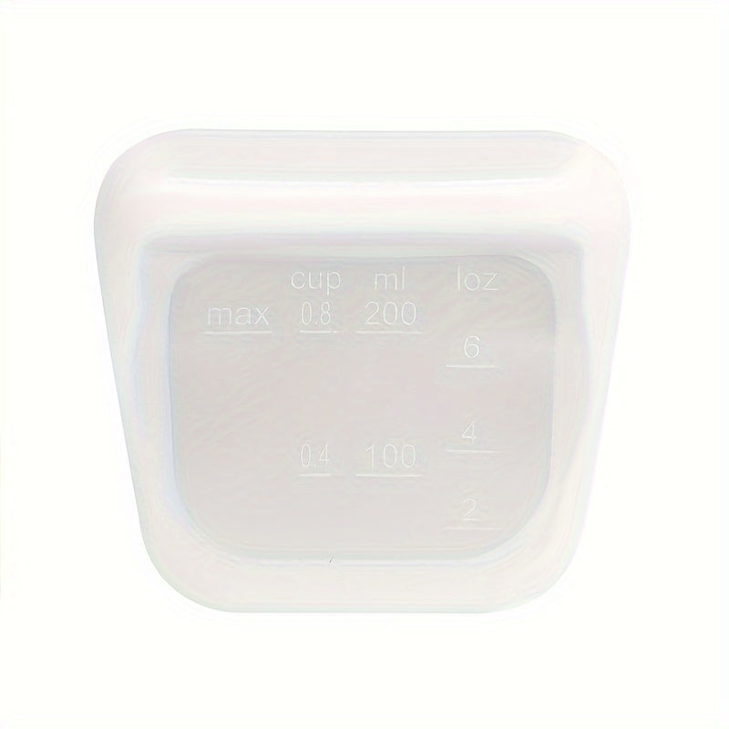 Mikroto‘lqinli pech uchun xavfsiz oziq-ovqat saqlash sumkasi, silikon, qayta ishlatiladigan, yopiq, oqib ketmaydigan, muzlatgichda saqlash uchun